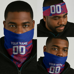 Personalized Haiti Soccer Les Grenadiers Neck Gaiter Championship Football 2026 Trophy Haitian Flag Map