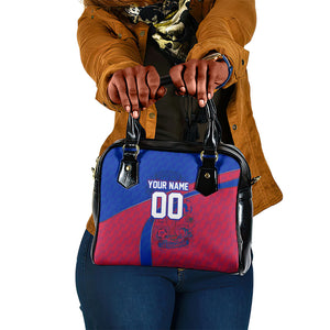 Personalized Haiti Soccer Les Grenadiers Shoulder Handbag Championship Football 2026 Trophy Haitian Flag Map