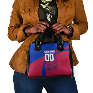 Personalized Haiti Soccer Les Grenadiers Shoulder Handbag Championship Football 2026 Trophy Haitian Flag Map