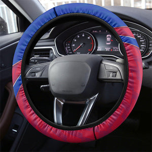 Haiti Soccer Les Grenadiers Steering Wheel Cover Championship Football 2026 Trophy Haitian Flag Map