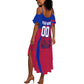 Personalized Haiti Soccer Les Grenadiers Summer Maxi Dress Championship Football 2026 Trophy Haitian Flag Map