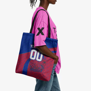 Personalized Haiti Soccer Les Grenadiers Tote Bag Championship Football 2026 Trophy Haitian Flag Map