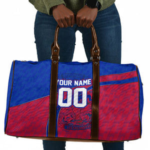 Personalized Haiti Soccer Les Grenadiers Travel Bag Championship Football 2026 Trophy Haitian Flag Map