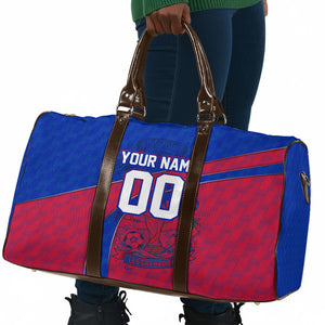 Personalized Haiti Soccer Les Grenadiers Travel Bag Championship Football 2026 Trophy Haitian Flag Map