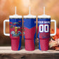 Personalized Haiti Soccer Les Grenadiers Tumbler With Handle Championship Football 2026 Trophy Haitian Flag Map