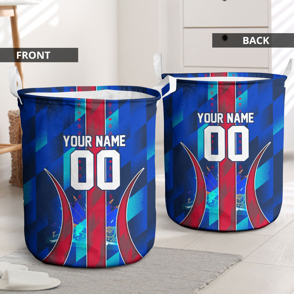 Personalized Les Grenadiers Haiti Football Laundry Basket Eagle Champions Trophy Heritage