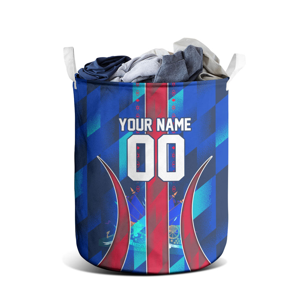 Personalized Les Grenadiers Haiti Football Laundry Basket Eagle Champions Trophy Heritage