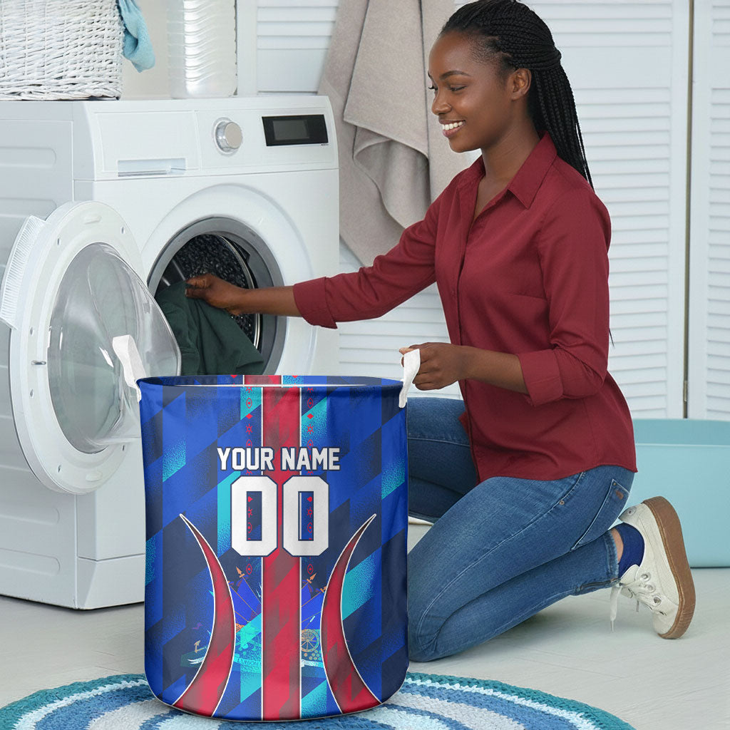 Personalized Les Grenadiers Haiti Football Laundry Basket Eagle Champions Trophy Heritage
