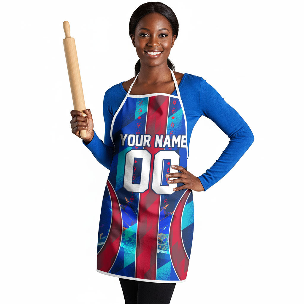 Personalized Les Grenadiers Haiti Football Apron Eagle Champions Trophy Heritage