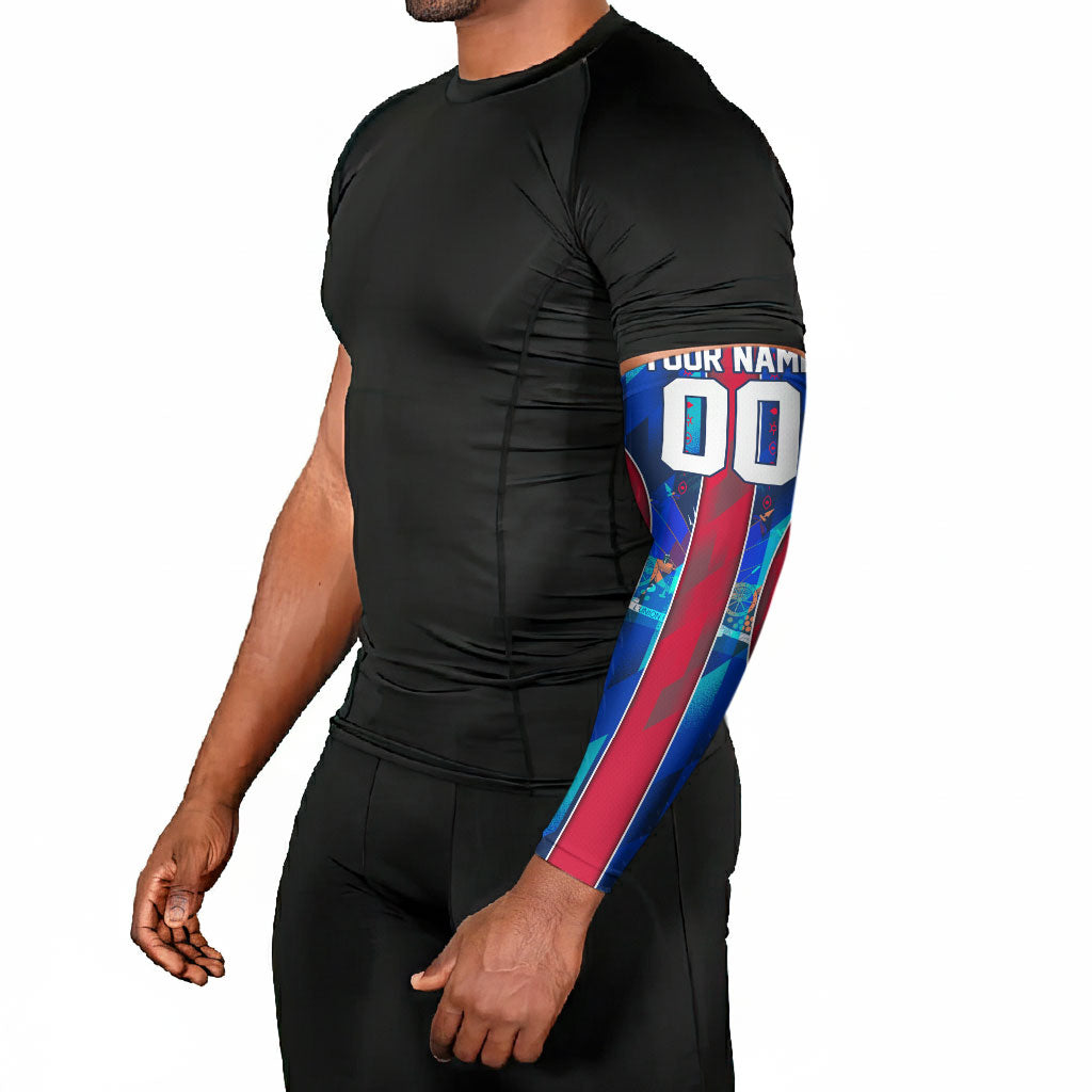 Personalized Les Grenadiers Haiti Football Arm Sleeves Eagle Champions Trophy Heritage