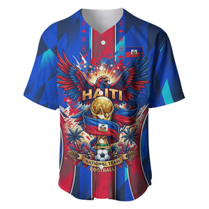 Personalized Les Grenadiers Haiti Football Baseball Jersey Eagle Champions Trophy Heritage