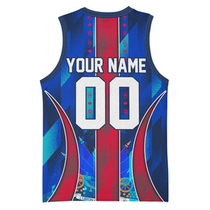 Personalized Les Grenadiers Haiti Football Basketball Jersey Eagle Champions Trophy Heritage
