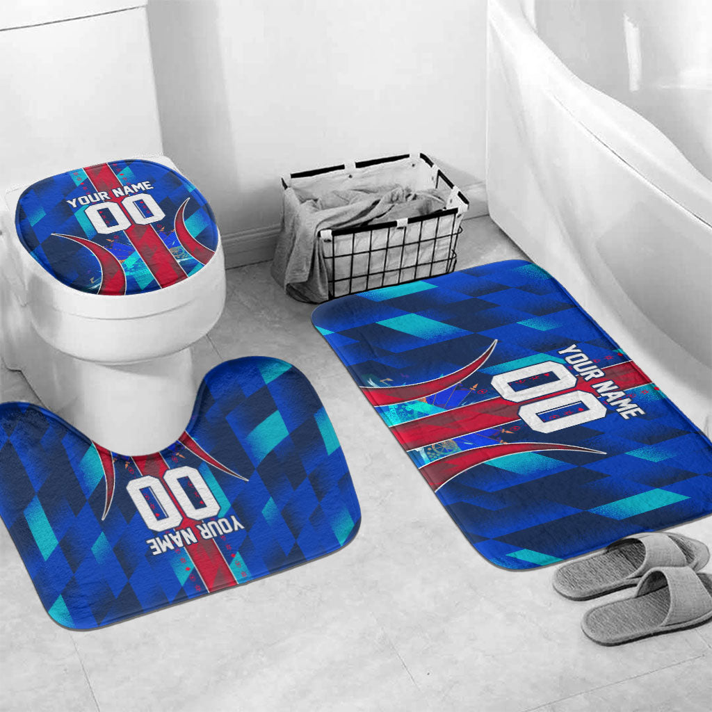 Personalized Les Grenadiers Haiti Football Bathroom Set Eagle Champions Trophy Heritage