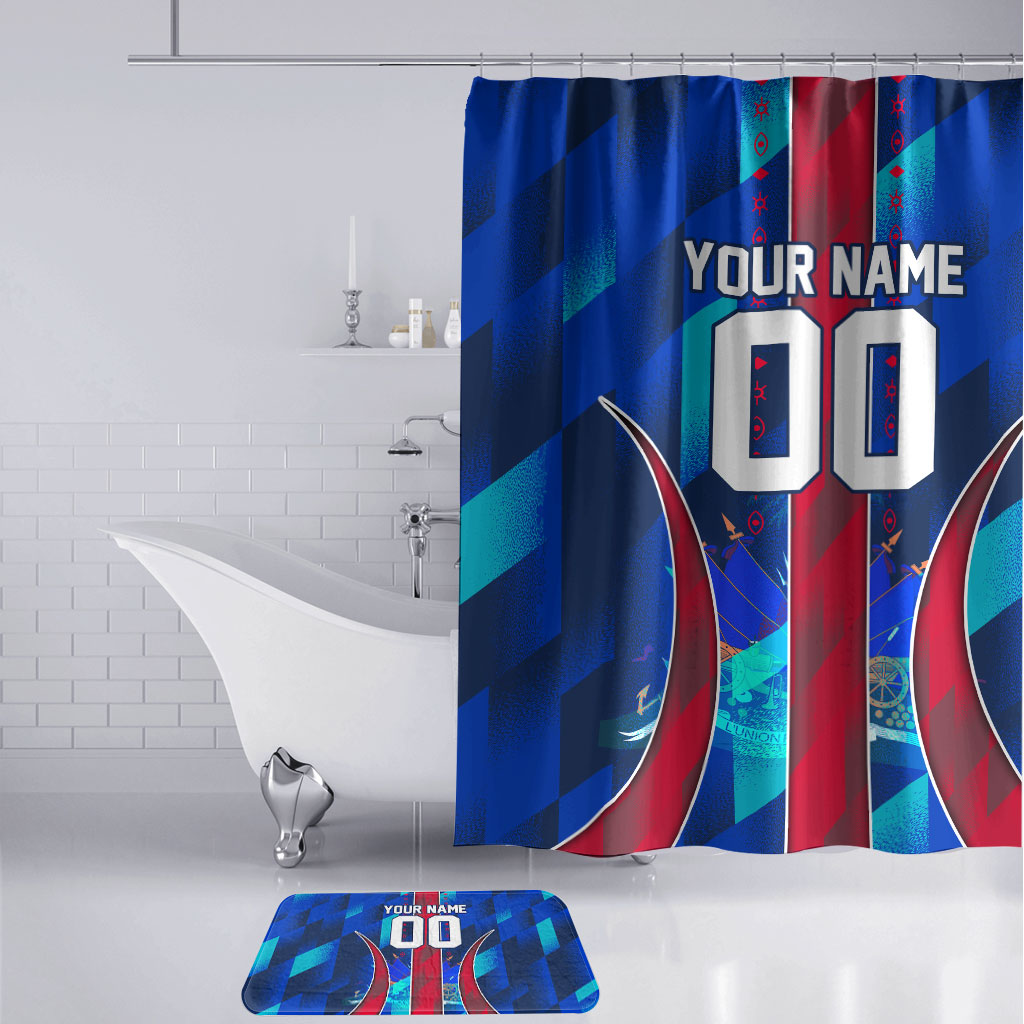 Personalized Les Grenadiers Haiti Football Bathroom Set Eagle Champions Trophy Heritage