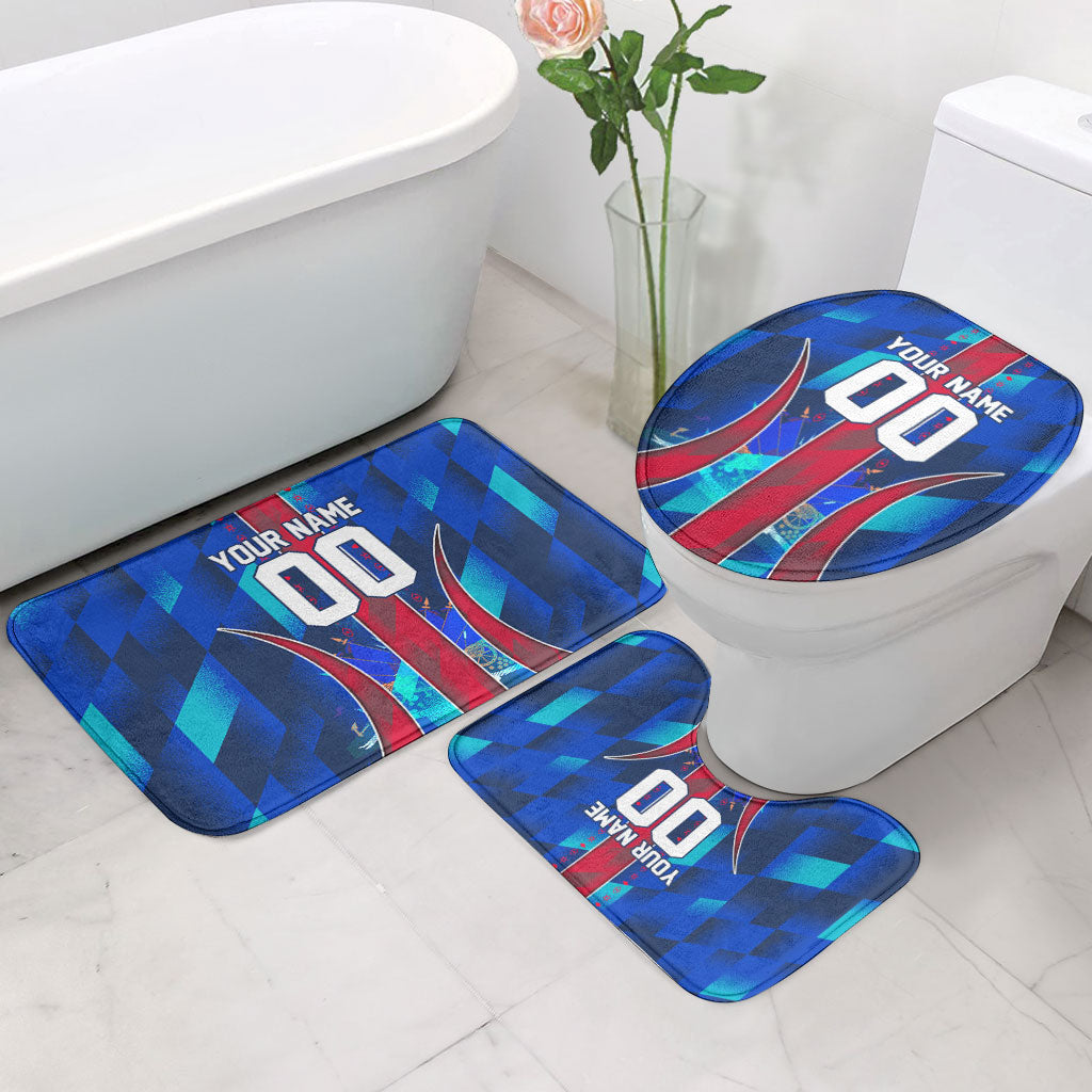 Personalized Les Grenadiers Haiti Football Bathroom Set Eagle Champions Trophy Heritage