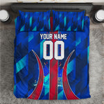 Personalized Les Grenadiers Haiti Football Bedding Set Eagle Champions Trophy Heritage