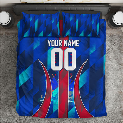 Personalized Les Grenadiers Haiti Football Bedding Set Eagle Champions Trophy Heritage