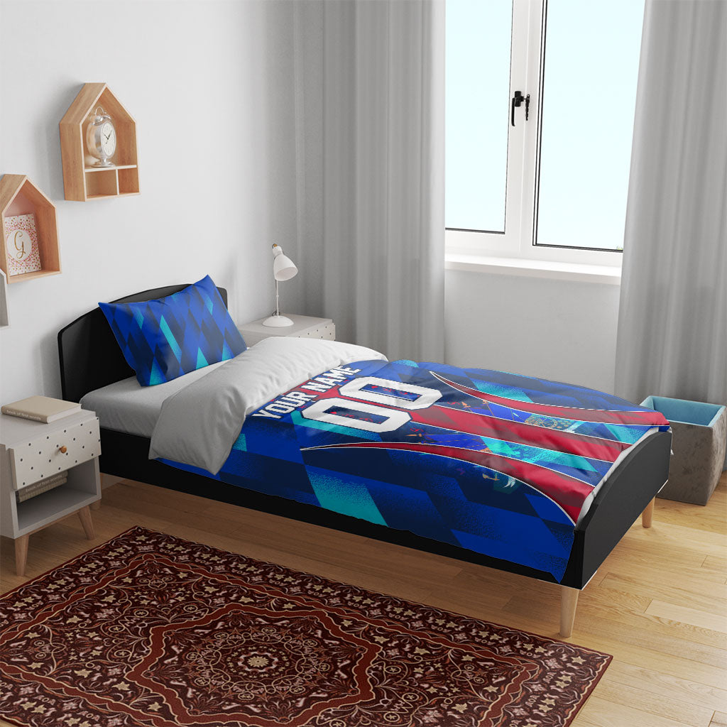 Personalized Les Grenadiers Haiti Football Bedding Set Eagle Champions Trophy Heritage
