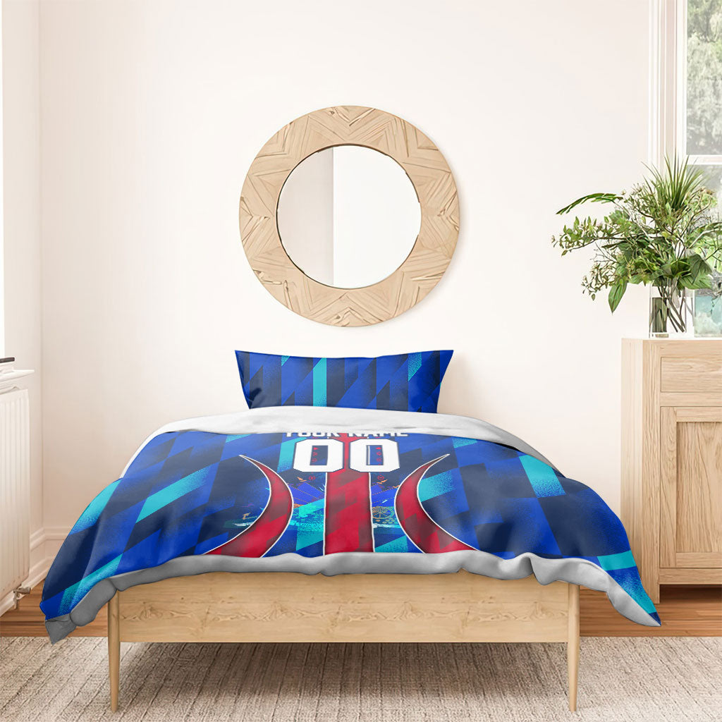 Personalized Les Grenadiers Haiti Football Bedding Set Eagle Champions Trophy Heritage