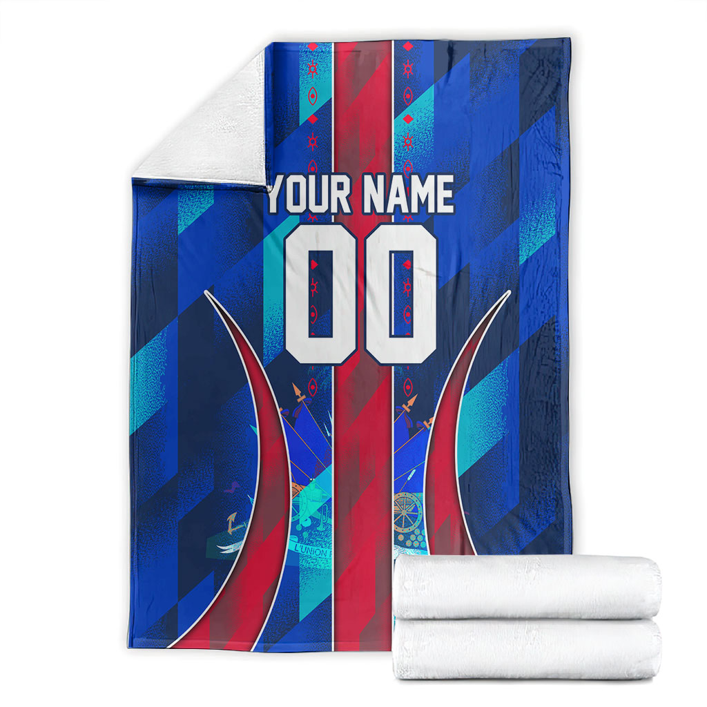 Personalized Les Grenadiers Haiti Football Blanket Eagle Champions Trophy Heritage