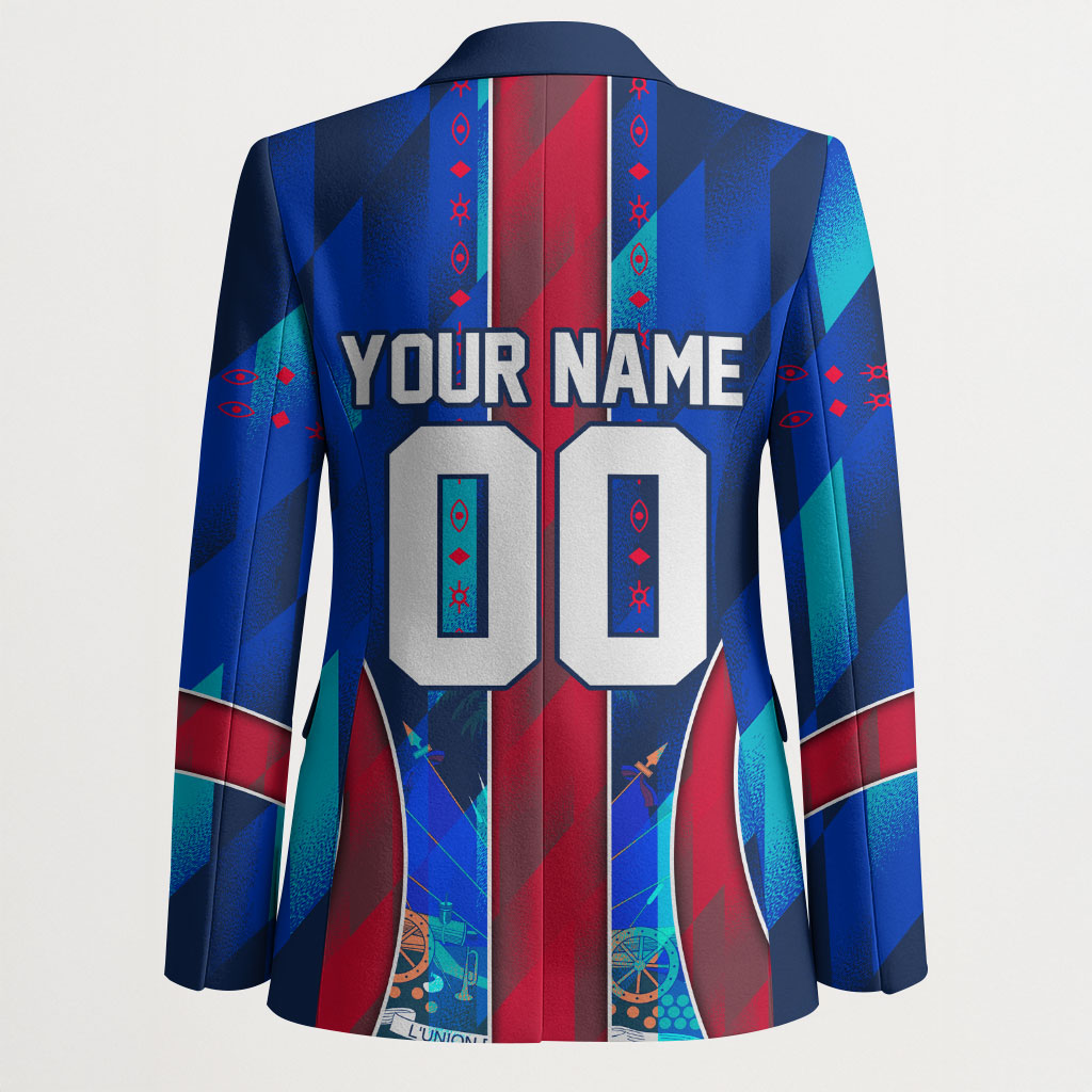 Personalized Les Grenadiers Haiti Football Blazer Eagle Champions Trophy Heritage
