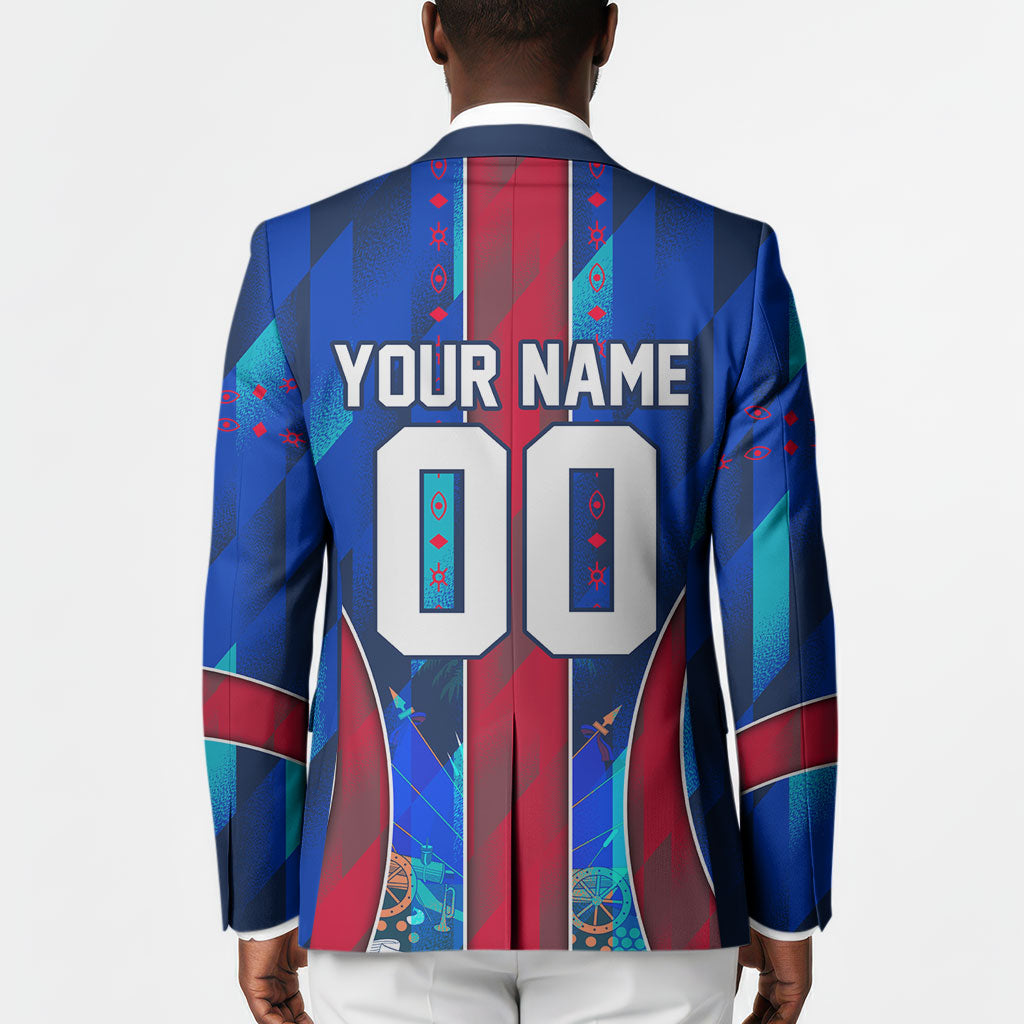 Personalized Les Grenadiers Haiti Football Blazer Eagle Champions Trophy Heritage