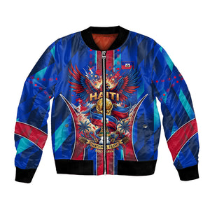 Personalized Les Grenadiers Haiti Football Bomber Jacket Eagle Champions Trophy Heritage