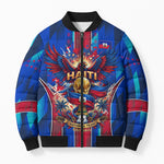 Personalized Les Grenadiers Haiti Football Bomber Puffer Jacket Eagle Champions Trophy Heritage