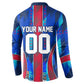 Personalized Les Grenadiers Haiti Football Button Sweatshirt Eagle Champions Trophy Heritage