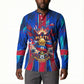 Personalized Les Grenadiers Haiti Football Button Sweatshirt Eagle Champions Trophy Heritage