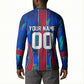 Personalized Les Grenadiers Haiti Football Button Sweatshirt Eagle Champions Trophy Heritage