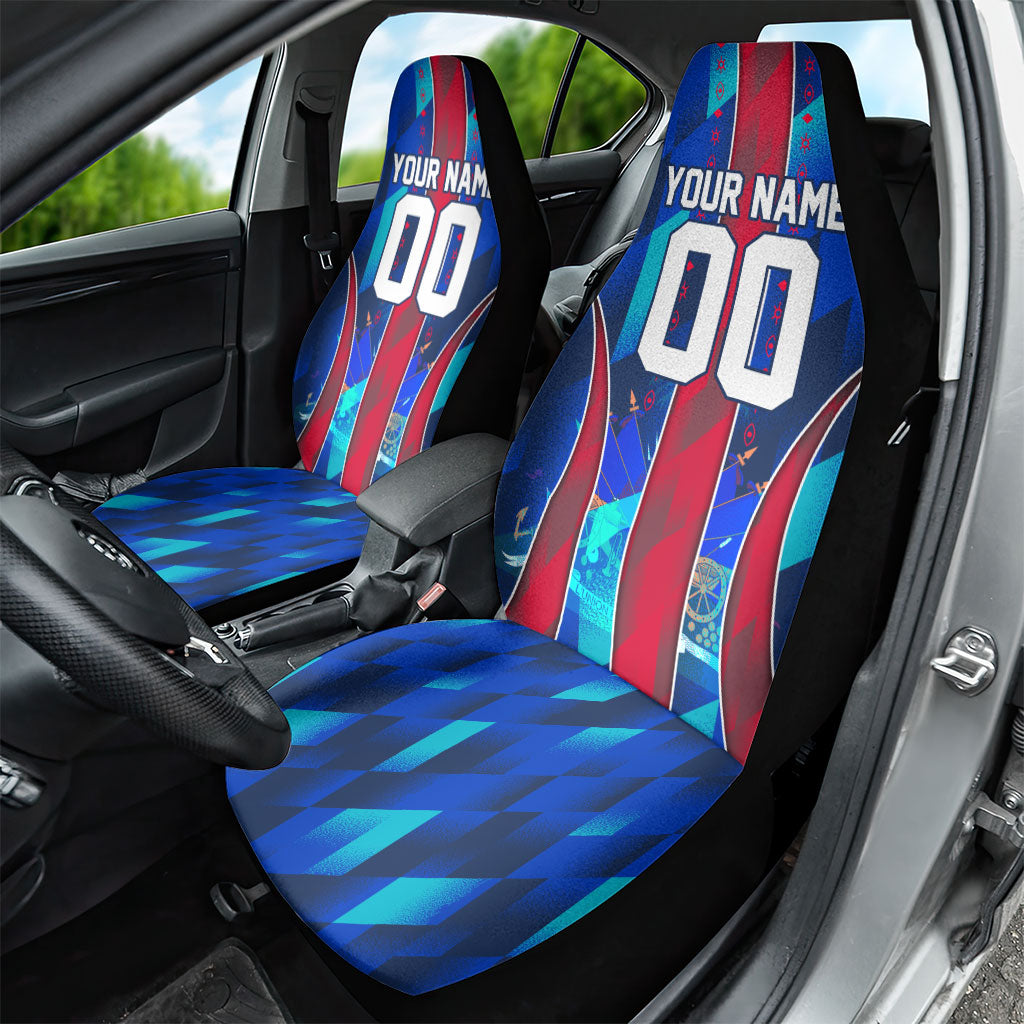 Personalized Les Grenadiers Haiti Football Car Seat Cover Eagle Champions Trophy Heritage