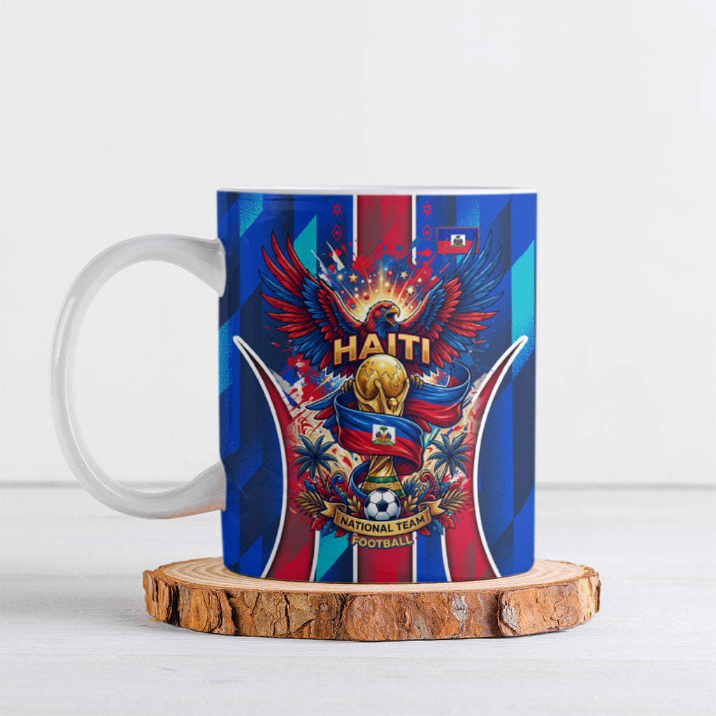 Personalized Les Grenadiers Haiti Football Ceramic Mug Eagle Champions Trophy Heritage