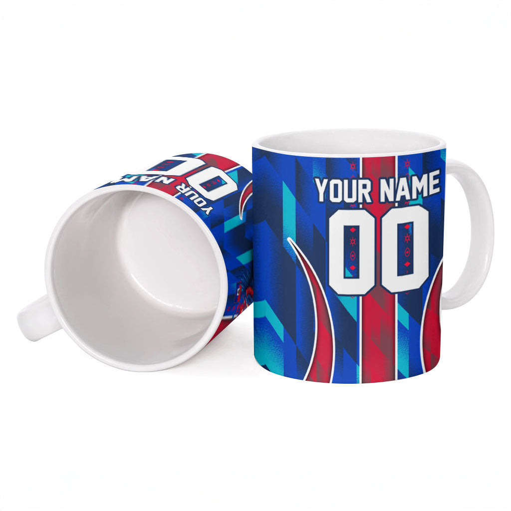 Personalized Les Grenadiers Haiti Football Ceramic Mug Eagle Champions Trophy Heritage