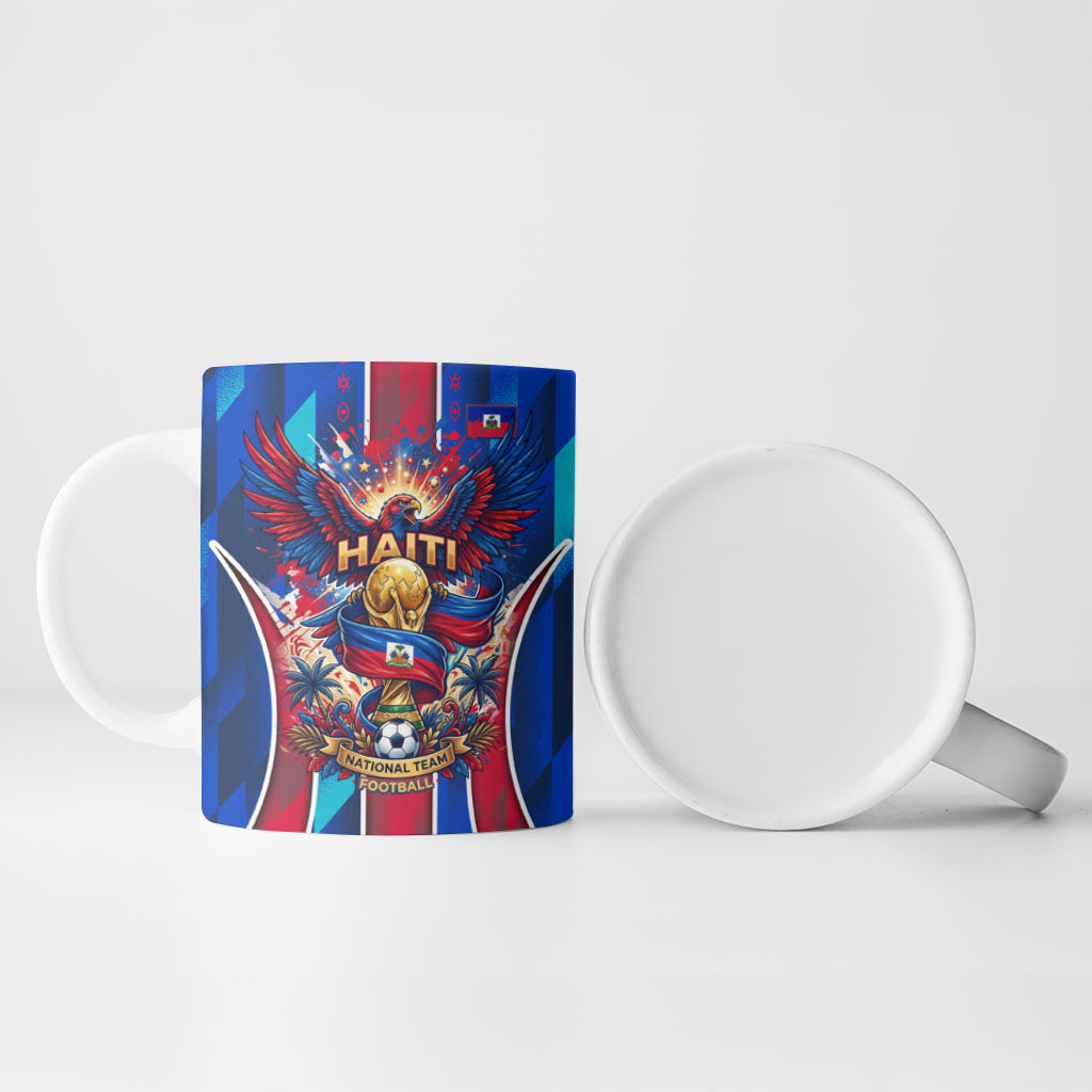 Personalized Les Grenadiers Haiti Football Ceramic Mug Eagle Champions Trophy Heritage