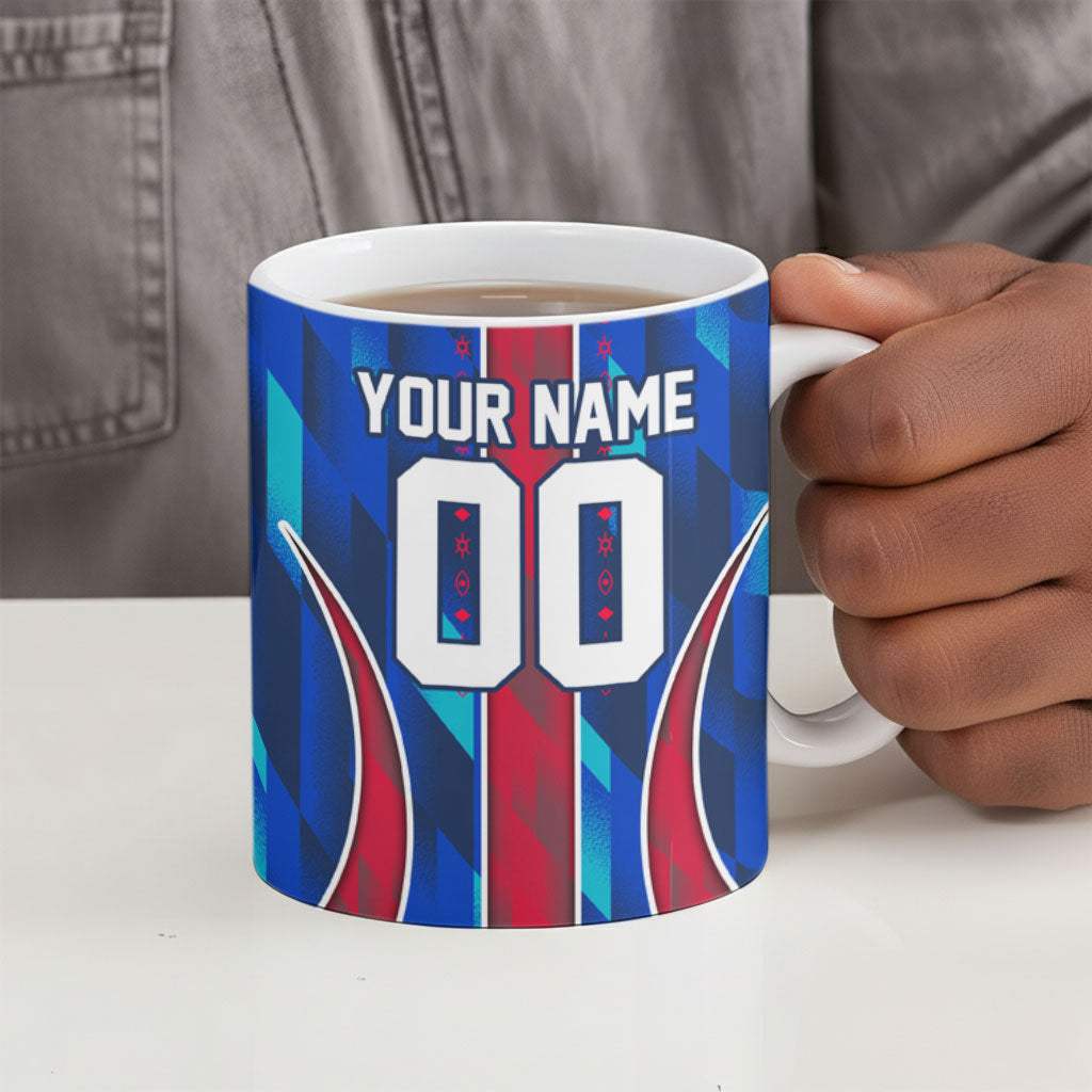 Personalized Les Grenadiers Haiti Football Ceramic Mug Eagle Champions Trophy Heritage