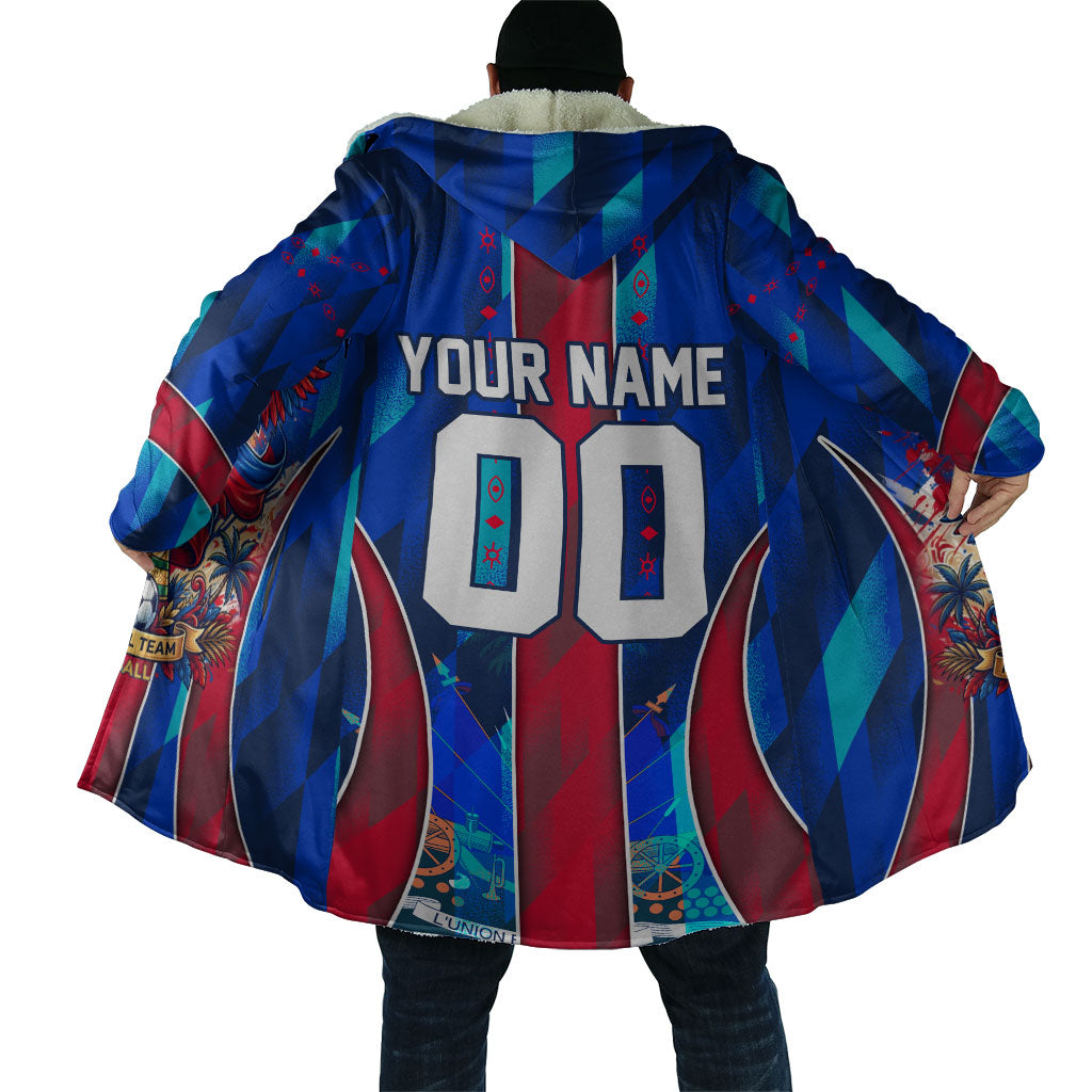 Personalized Les Grenadiers Haiti Football Cloak Eagle Champions Trophy Heritage