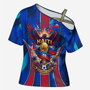 Personalized Les Grenadiers Haiti Football Cross Shoulder Shirt Eagle Champions Trophy Heritage