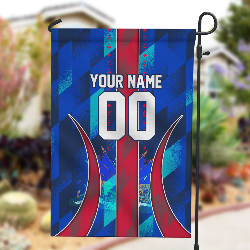 Personalized Les Grenadiers Haiti Football Garden Flag Eagle Champions Trophy Heritage