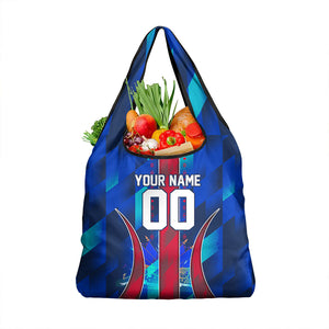 Personalized Les Grenadiers Haiti Football Grocery Bag Eagle Champions Trophy Heritage