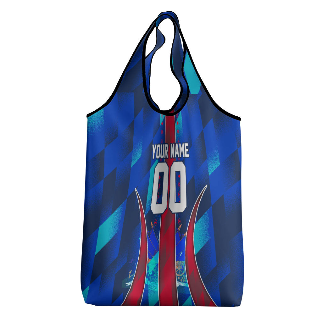 Personalized Les Grenadiers Haiti Football Grocery Bag Eagle Champions Trophy Heritage