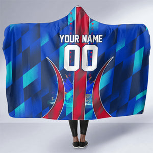 Personalized Les Grenadiers Haiti Football Hooded Blanket Eagle Champions Trophy Heritage