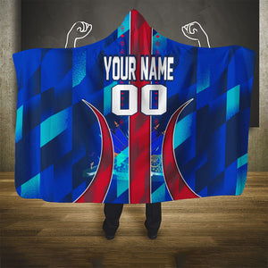 Personalized Les Grenadiers Haiti Football Hooded Blanket Eagle Champions Trophy Heritage