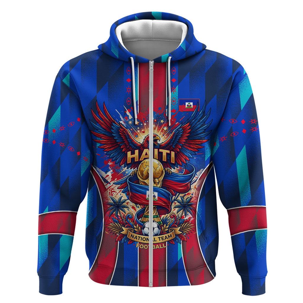 Personalized Les Grenadiers Haiti Football Hoodie Eagle Champions Trophy Heritage