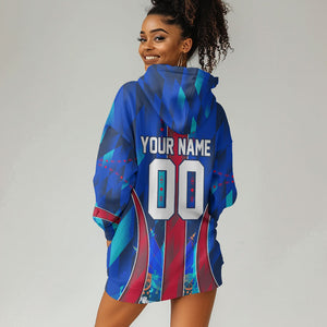 Personalized Les Grenadiers Haiti Football Hoodie Dress Eagle Champions Trophy Heritage