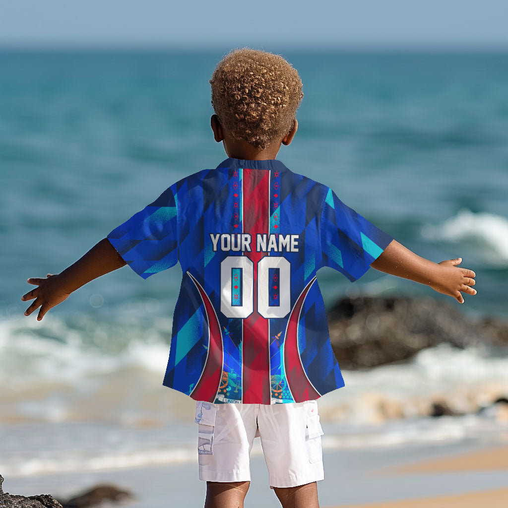 Personalized Les Grenadiers Haiti Football Kid Hawaiian Shirt Eagle Champions Trophy Heritage