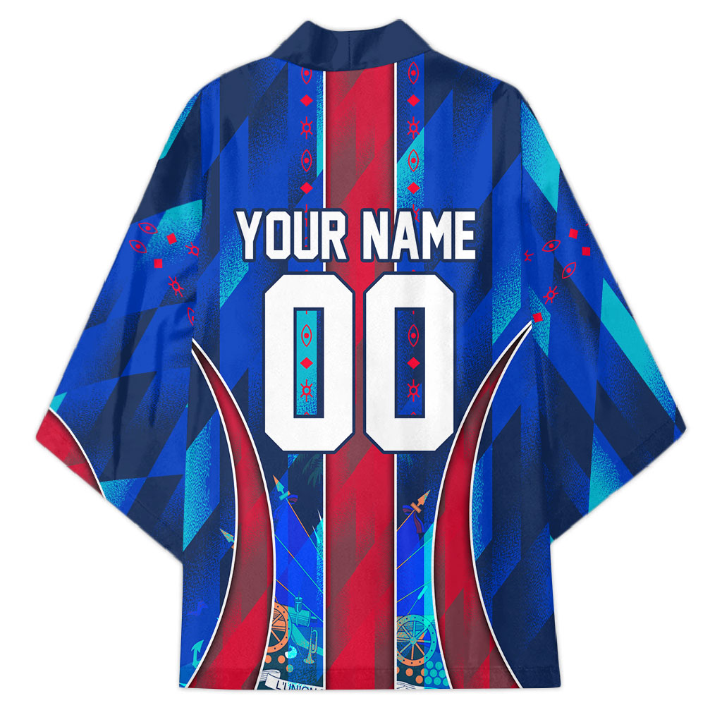 Personalized Les Grenadiers Haiti Football Kimono Eagle Champions Trophy Heritage
