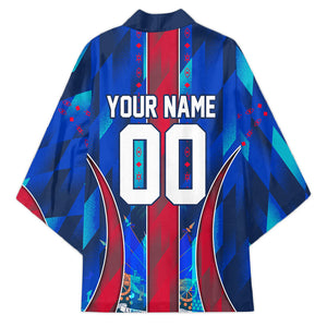 Personalized Les Grenadiers Haiti Football Kimono Eagle Champions Trophy Heritage