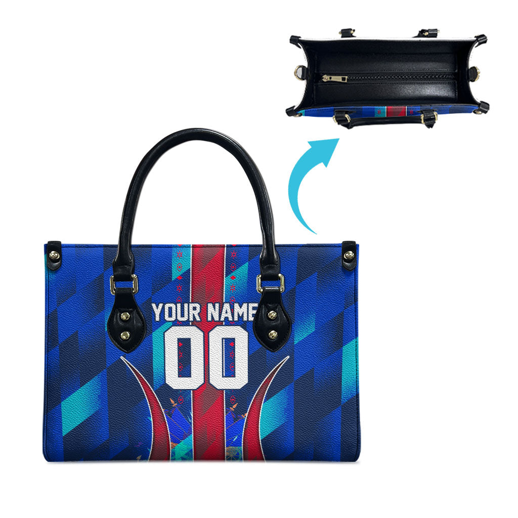 Personalized Les Grenadiers Haiti Football Leather Bag Eagle Champions Trophy Heritage