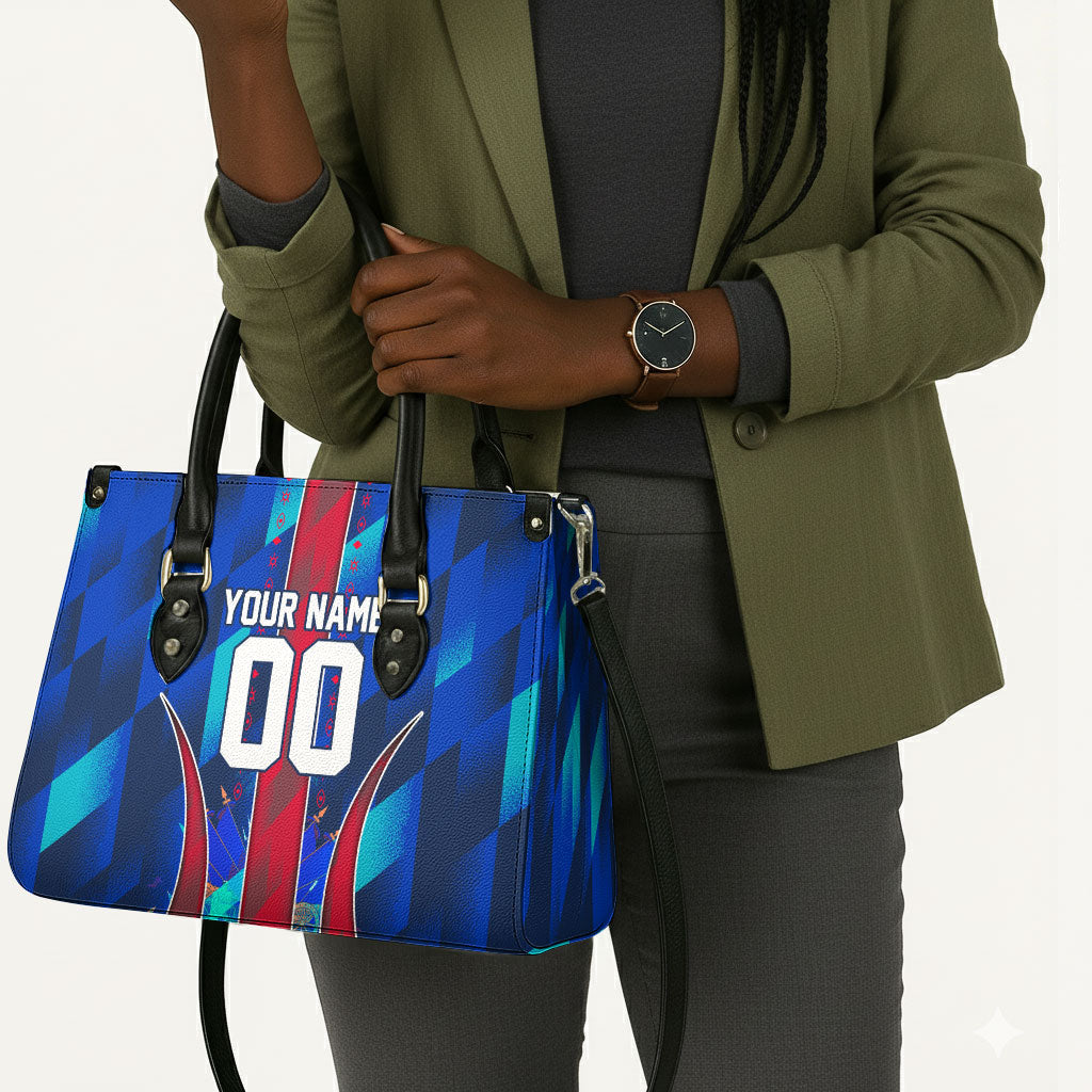 Personalized Les Grenadiers Haiti Football Leather Bag Eagle Champions Trophy Heritage